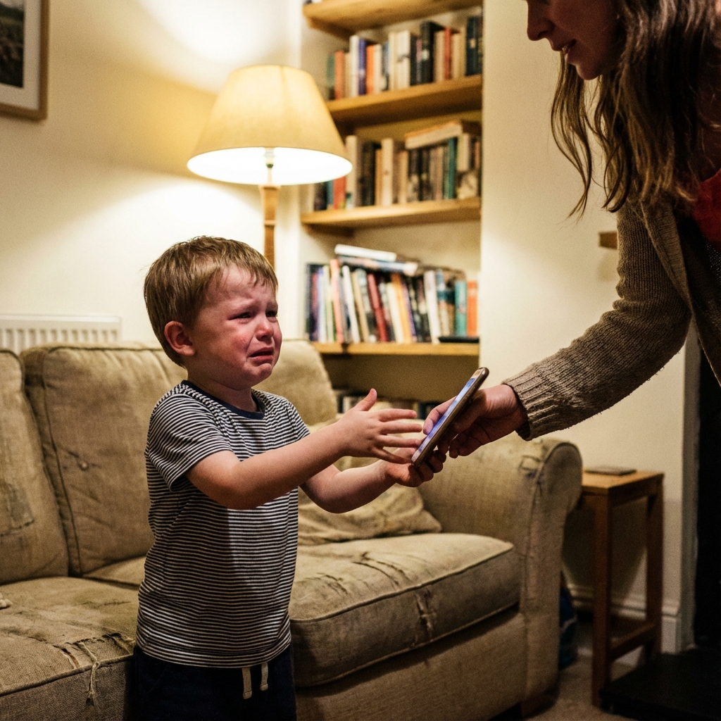 Criança fazendo birra